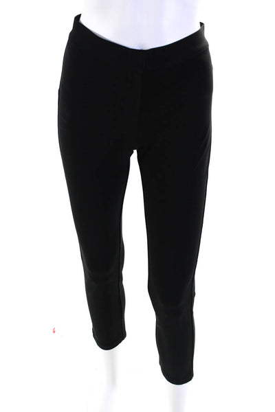 Derek Lam Womens Stretch High Rise Zip Up Straight Leg Pants Black Size 0