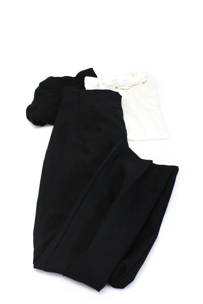 Zara Basic Theory Womens High Neck Tank Tops Pants Black White Size M L Lot 3