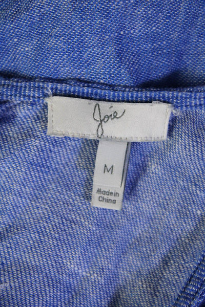 Joie Womens Linen Pullover Tank Top Denim Blue Size Medium