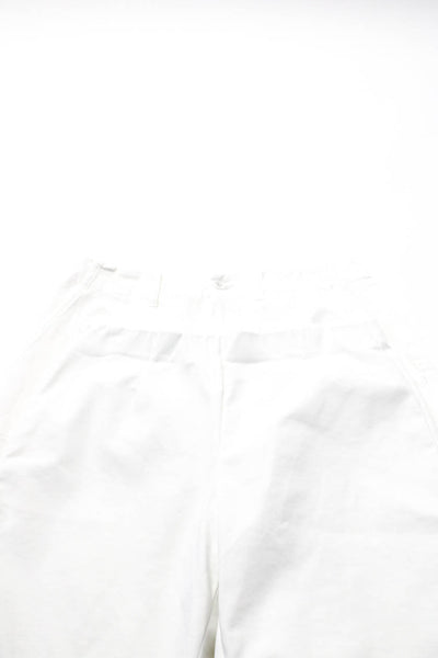 Leggiadro Womens Mid Rise Bermuda Bike Shorts White Size 4 Lot 2