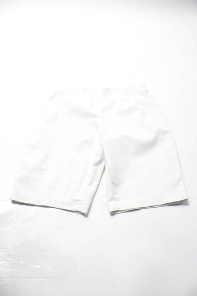 Leggiadro Womens Mid Rise Bermuda Bike Shorts White Size 4 Lot 2