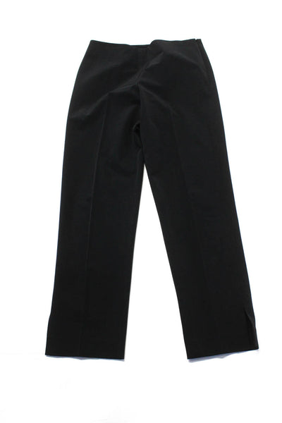 Leggiadro Womens Side Zip Straight Leg Pleated Trouser Pants Black 4 6 Lot 3