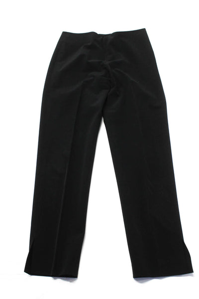 Leggiadro Womens Side Zip Straight Leg Pleated Trouser Pants Black 4 6 Lot 3