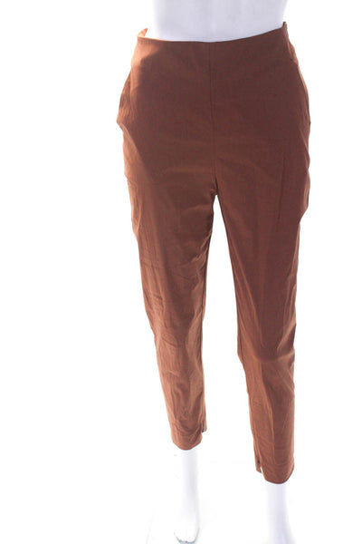 Smarteez Women's Zip Closure Straight Leg Dress Pant Brown Size 3