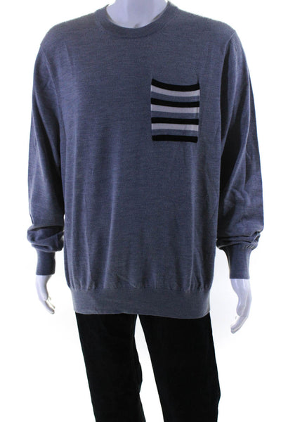 Mr Turk Men's Crewneck Long Sleeves Pullover Sweater Gray Size XL