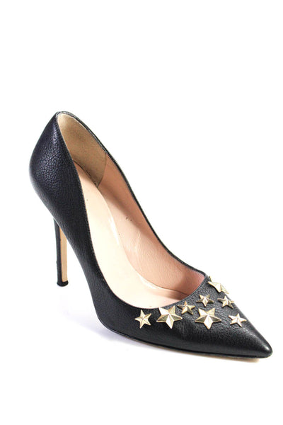 Kate Spade New York Womens Geometric Studded Stiletto Heels Pumps Black Size 8