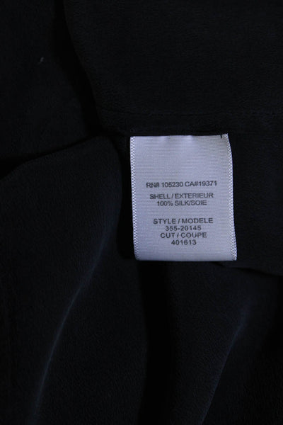 Joie Women's Scoop Neck Sleeveless Silk Tank Top Blouse  Black Size S