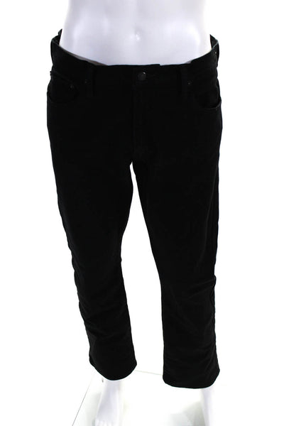 Polo Ralph Lauren Mens Cotton Buttoned Straight Leg Jeans Black Size EUR34