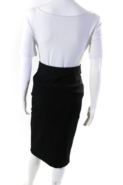 Zara Women's Zip Closure Slit Hem A-Line Midi Skirt Black Size XS Lot 2