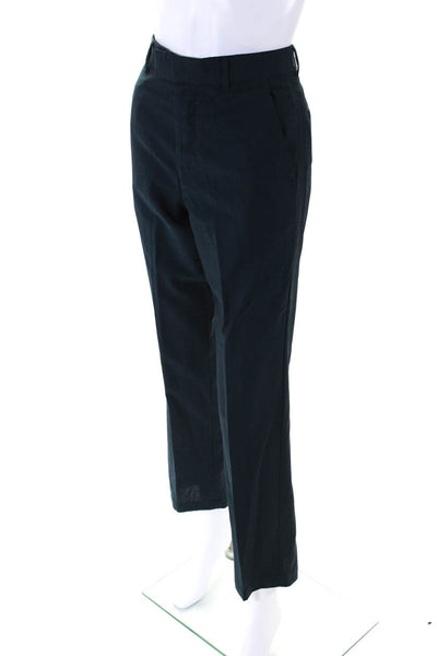 Gucci Womens High Rise Slim Leg Dress Pants Midnight Blue Wool Size EUR 44