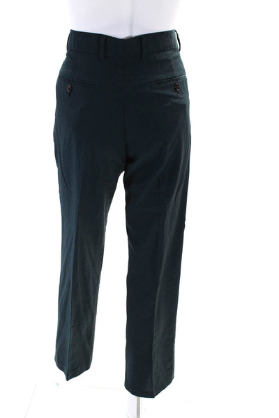 Gucci Womens High Rise Slim Leg Dress Pants Midnight Blue Wool Size EUR 44