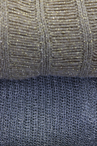 Zara Women's Turtleneck Long Sleeves Distress Sweater Gold Size M Lot 2