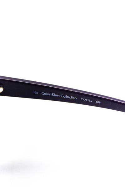 Calvin Klein Collection Womens CK8155 Square Sunglasses Purple Brown