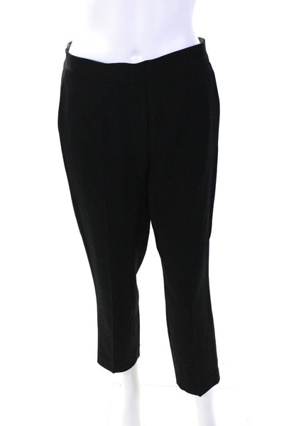 Babaton Womens High Rise Slim Leg Creased Dress Trousers Black Size 8