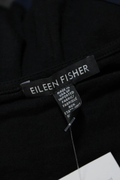 Eileen Fisher Women's Casual Tank Midi Dress Black/Blue Size M