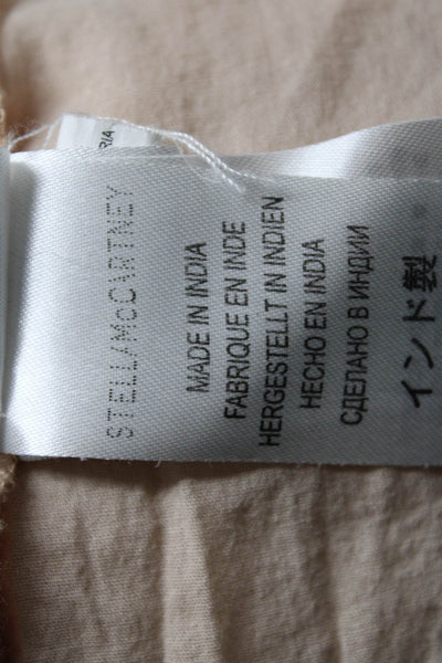 Stella McCartney Girls Sequin Mesh Overlay A Line Skirt Beige Size 6