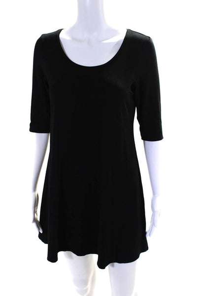 Eileen Fisher Womens Short Sleeve T-Shirt Dresses Black Size S 2XS Lot 2