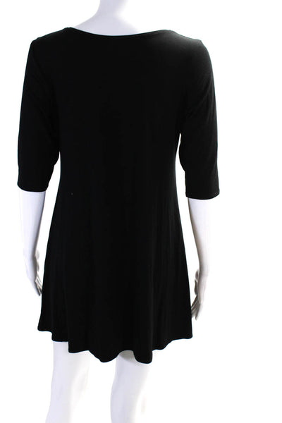 Eileen Fisher Womens Short Sleeve T-Shirt Dresses Black Size S 2XS Lot 2