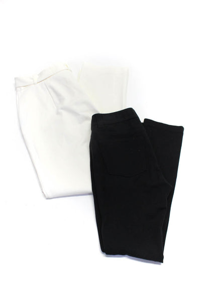 Theory J. McLaughlin Womens Leggings Pleated Pants Black White Medium 10 Lot 2
