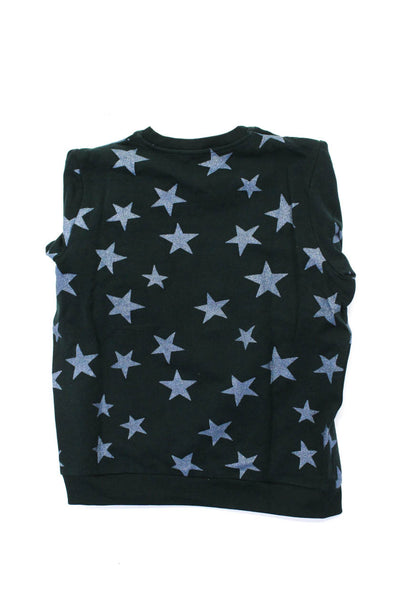 Stella McCartney Kids Womens Cotton Star Print Crew Neck Sweatshirt Blue Size 14