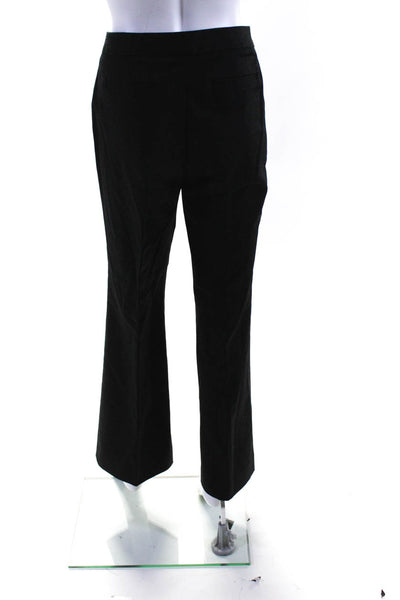 Calvin Klein Womens Hook Closure Flat Front Straight Leg Dress Pant Black Size 1