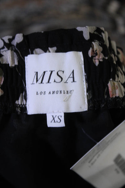 Misa Women's Elastic Waist Ruffle Floral Midi Dress Size XS