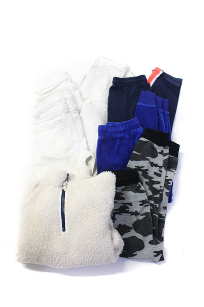 Crewcuts Girls Quarter Zip Pullover Sweater White Size 6-7 Lot 6