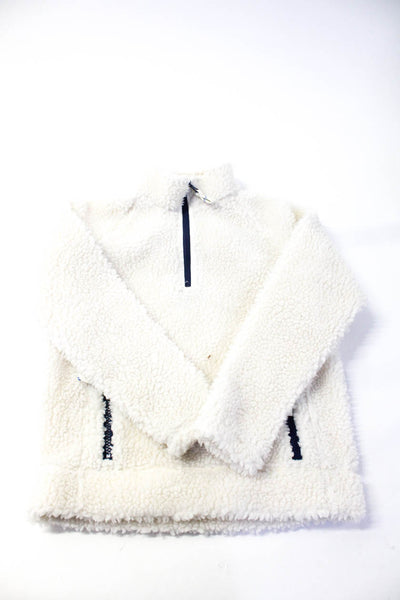 Crewcuts Girls Quarter Zip Pullover Sweater White Size 6-7 Lot 6