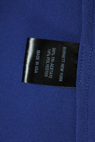 Burnett Women's Square Neck Slit Midi Dress Blue Size XL