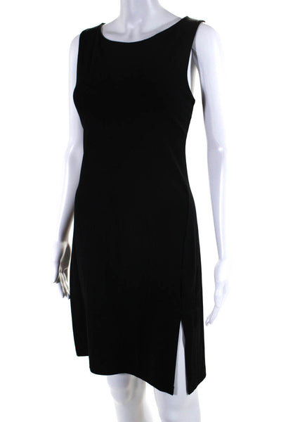 Susana Monaco Women's Sleeveless Knee Length Slit Bodycon Dress Black Size M/L