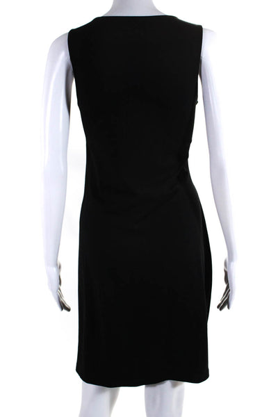 Susana Monaco Women's Sleeveless Knee Length Slit Bodycon Dress Black Size M/L