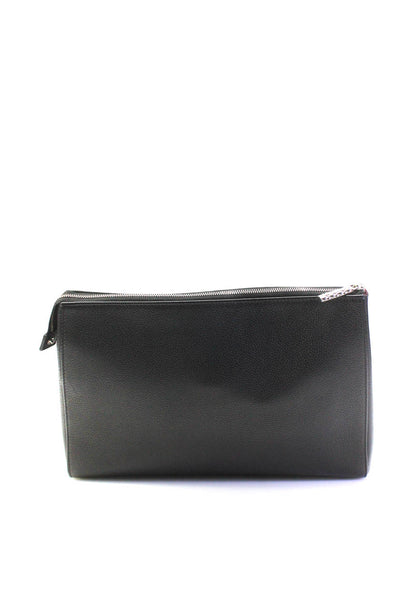 Chanel Womens Medium Grained Calfskin Neo Executive Clutch Handbag Black