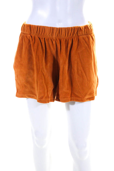 Suzie Kondi Womens Tefta Track Short Velour Autumn Maple Size Xl