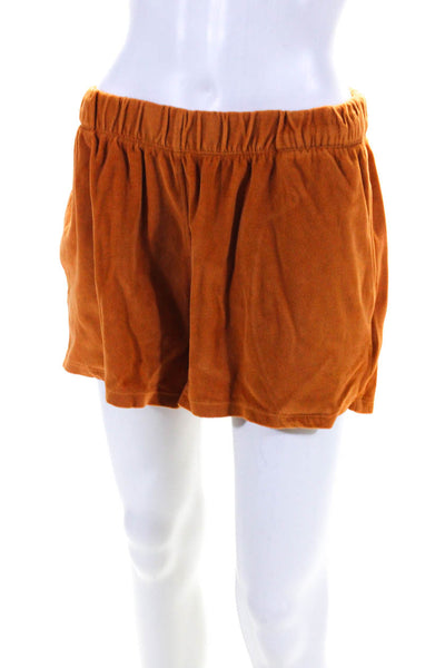 Suzie Kondi Womens Tefta Track Short Velour Autumn Maple Size Xl