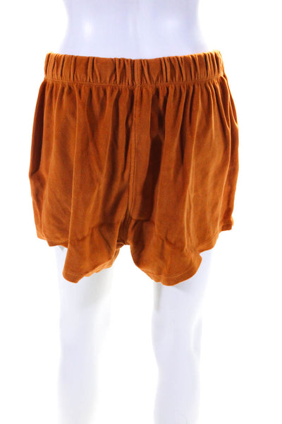 Suzie Kondi Womens Tefta Track Short Velour Autumn Maple Size Xl
