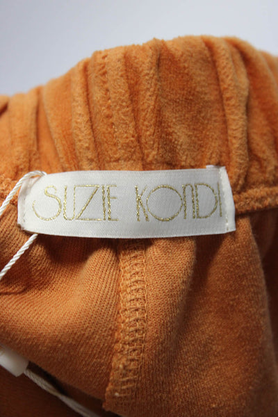 Suzie Kondi Womens Tefta Track Short Velour Autumn Maple Size Xl
