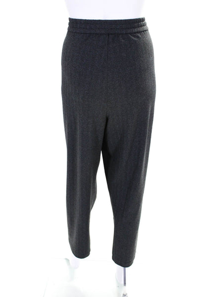 Eileen Fisher Women's Elastic Waist Straight Leg Pant Gray Size L