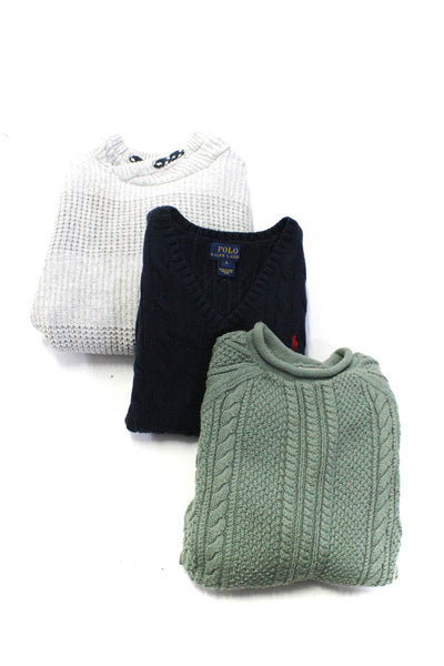 Polo Ralph Lauren Zara Crewcuts Childrens Boys Sweaters Blue Size 6 8 Lot 3