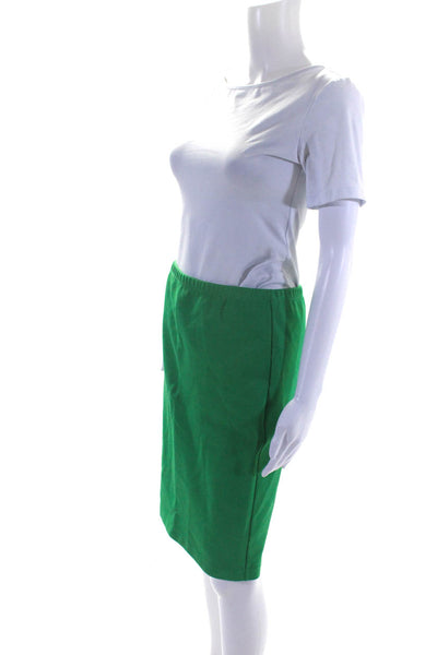 Jil Sander Womnens Knee Length Pencil Skirt Green Size EUR 40