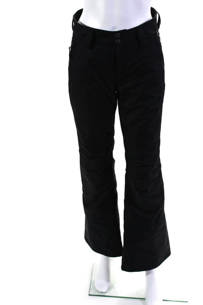 The North Face Womens Snapped Buttoned Zip Slip-On Snow Pants Black Size XS