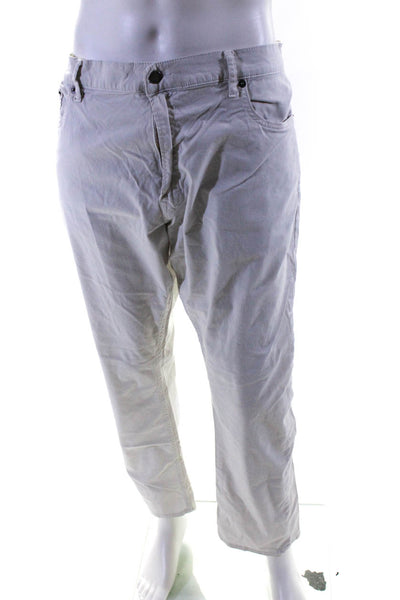Polo Ralph Lauren Mens Zipper Fly Straight Leg Chino Pants White Size 40x30