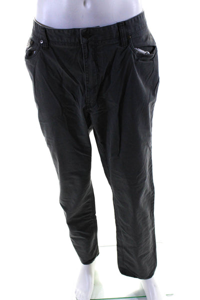 Polo Ralph Lauren Mens Zipper Fly Straight Leg Chino Pants Gray Size 40x30