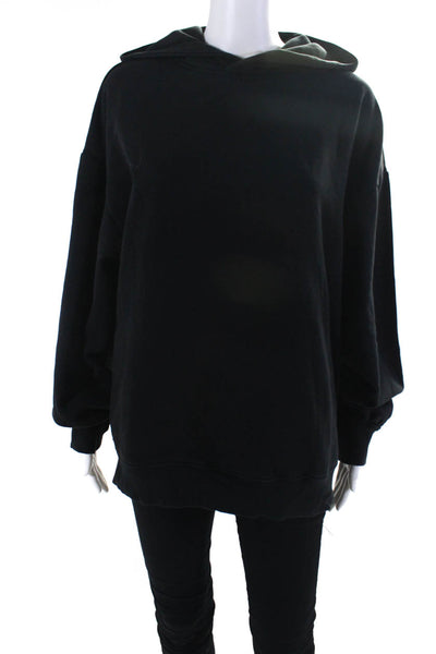 Stockholm Atelier & Other Stories Womens Cotton Oversized Hoodie Black Size S