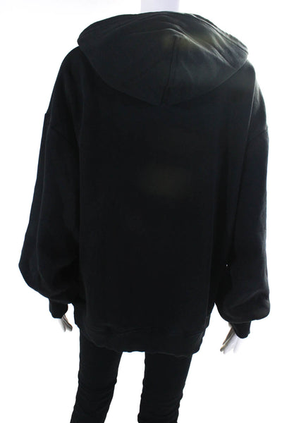 Stockholm Atelier & Other Stories Womens Cotton Oversized Hoodie Black Size S