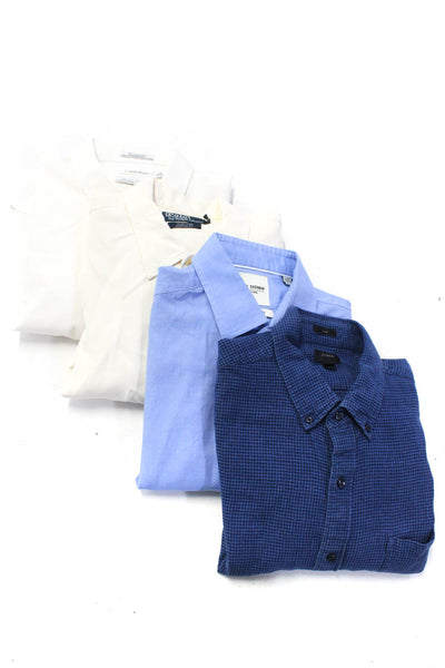 Calvin Klein Polo Ralph Lauren Ben Sherman Mens Dress Shirts Medium Large Lot 4