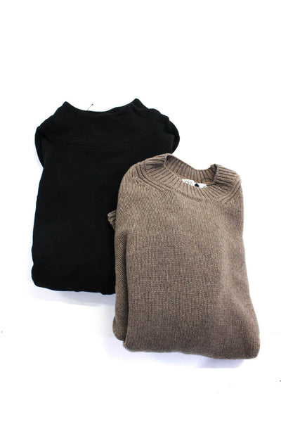 Zara Women's Crewneck Long Sleeves Pullover Sweater Brown Size M Lot 2