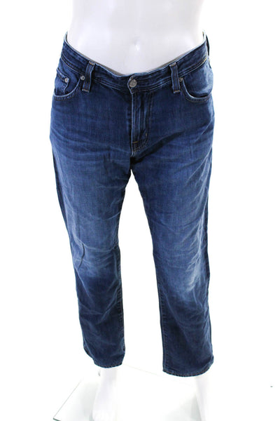 Adriano Goldschmied Womens Graduate Tailored Leg Jeans Blue Cotton Size 32