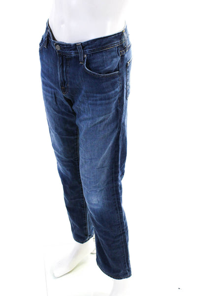 Adriano Goldschmied Womens Graduate Tailored Leg Jeans Blue Cotton Size 32