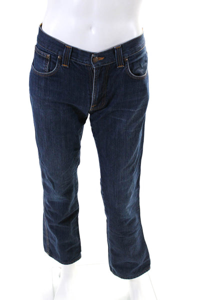 Nudie Jeans Co Mens Slim Jim Jeans Broken Twill Blue Organic Cotton Size 32X34