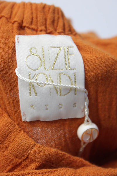 Suzie Kondi  Kids Evia Harem Jumpsuit Gauze Autumn Maple Size 4